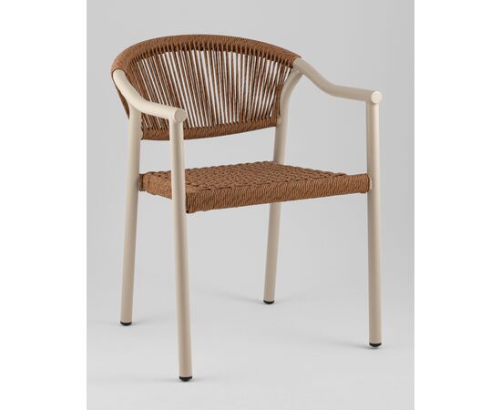 Стул Syna коричневый бежевые ножки, изображение 14 | Интернет магазин мебели и декора LifeDekor