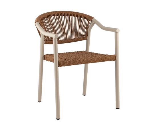 Стул Syna коричневый бежевые ножки, изображение 13 | Интернет магазин мебели и декора LifeDekor