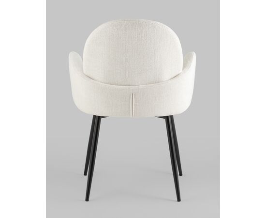 Стул обеденный Wave букле белый, изображение 15 | Интернет магазин мебели и декора LifeDekor