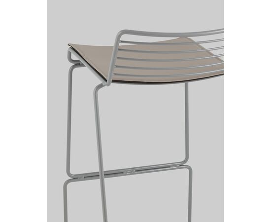 Стул полубарный Danny серый с подушкой, изображение 14 | Интернет магазин мебели и декора LifeDekor