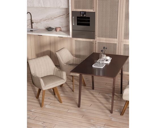 Стол обеденный GUDI 120*75 эспрессо, изображение 7 | Интернет магазин мебели и декора LifeDekor