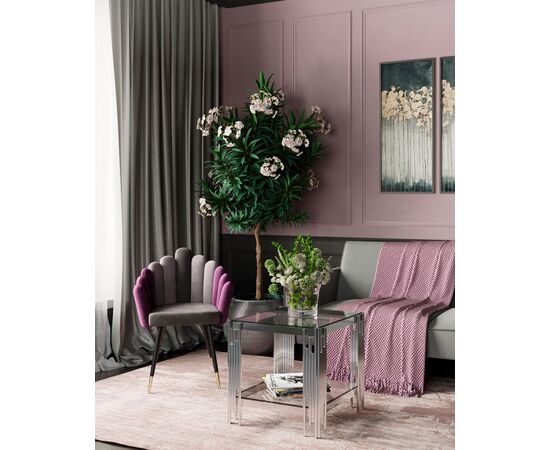 Журнальный столик 55*55 ГЭТСБИ серебро, изображение 12 | Интернет магазин мебели и декора LifeDekor