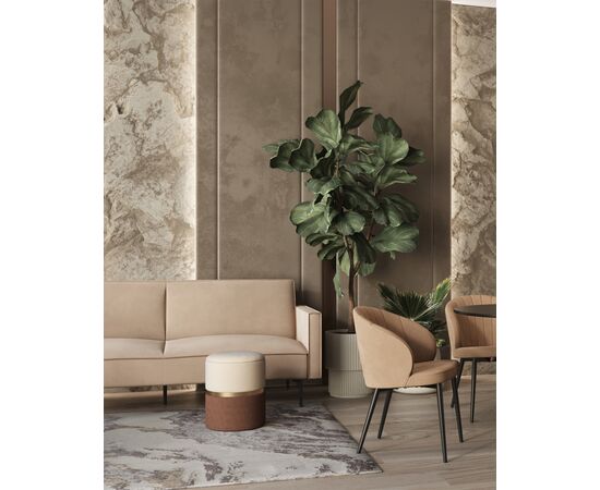 Пуф Кэрри с ящиком шенилл коричневый, изображение 11 | Интернет магазин мебели и декора LifeDekor