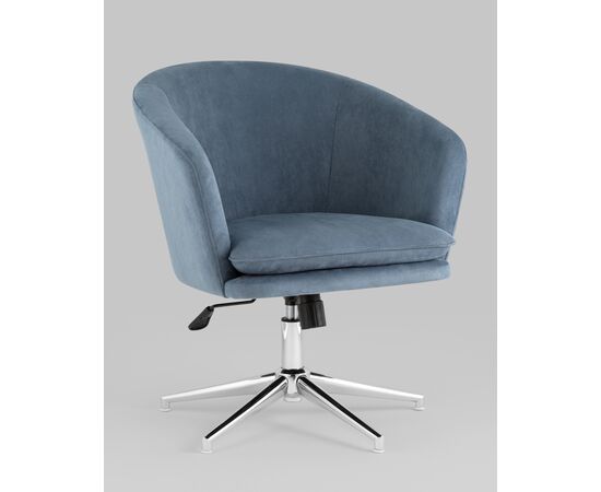 Кресло Харис регулируемое замша синий NC, изображение 35 | Интернет магазин мебели и декора LifeDekor