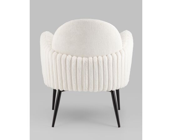 Кресло Wave Stripes букле белый, изображение 42 | Интернет магазин мебели и декора LifeDekor