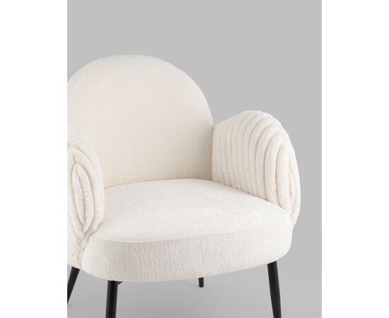 Кресло Wave Stripes букле белый, изображение 45 | Интернет магазин мебели и декора LifeDekor