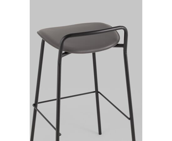 Стул барный Mantis экокожа темно-серый, изображение 39 | Интернет магазин мебели и декора LifeDekor