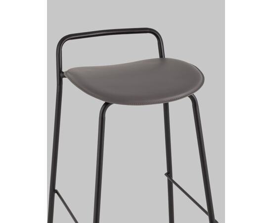 Стул барный Mantis экокожа темно-серый, изображение 40 | Интернет магазин мебели и декора LifeDekor