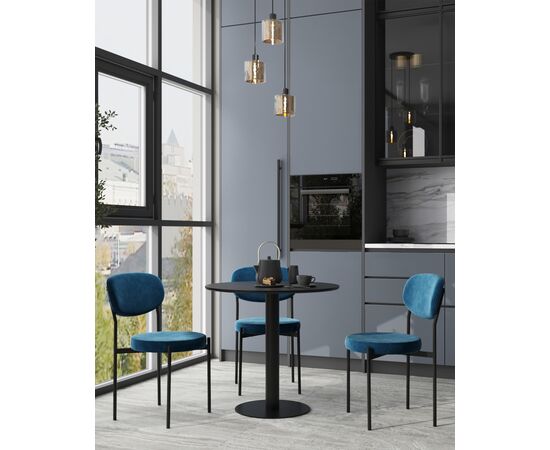 Стол обеденный Толедо D80 черный, изображение 11 | Интернет магазин мебели и декора LifeDekor