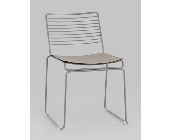 Стул обеденный Danny серый с подушкой, изображение 34 | Интернет магазин мебели и декора LifeDekor