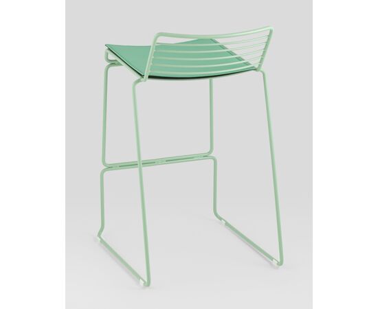 Стул полубарный Danny зеленый с подушкой, изображение 38 | Интернет магазин мебели и декора LifeDekor