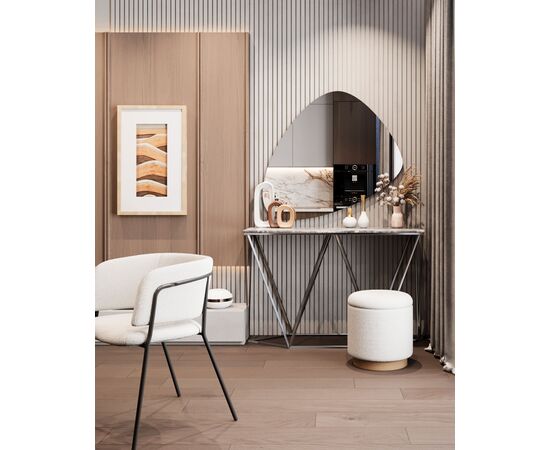 Консоль Авалон 122*41 серый мрамор сталь темный хром, изображение 11 | Интернет магазин мебели и декора LifeDekor