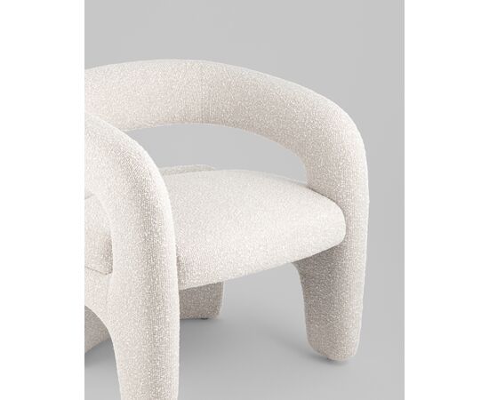 Кресло лаунж Bones жемчужный, изображение 40 | Интернет магазин мебели и декора LifeDekor