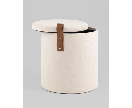 Пуф с ящиком Эркки рогожка S белый, изображение 20 | Интернет магазин мебели и декора LifeDekor