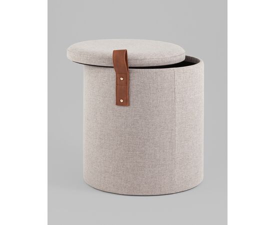 Пуф с ящиком Эркки рогожка S серый, изображение 20 | Интернет магазин мебели и декора LifeDekor