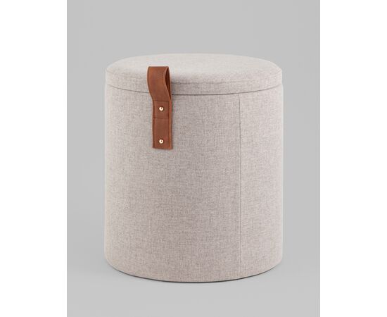Пуф с ящиком Эркки рогожка S серый, изображение 17 | Интернет магазин мебели и декора LifeDekor