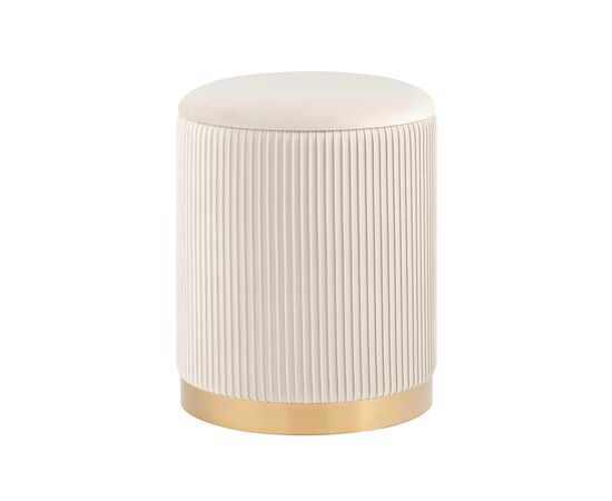 Пуф Шарлотта с ящиком велюр бежевый, изображение 19 | Интернет магазин мебели и декора LifeDekor