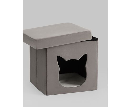 Пуф складной с ящиком Store Pet антрацитовый, изображение 30 | Интернет магазин мебели и декора LifeDekor