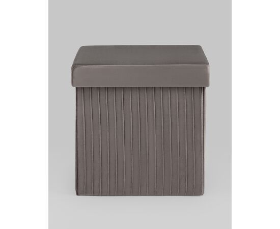 Пуф складной с ящиком Store Square антрацитовый, изображение 28 | Интернет магазин мебели и декора LifeDekor