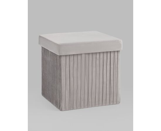 Пуф складной с ящиком Store Square серый, изображение 27 | Интернет магазин мебели и декора LifeDekor