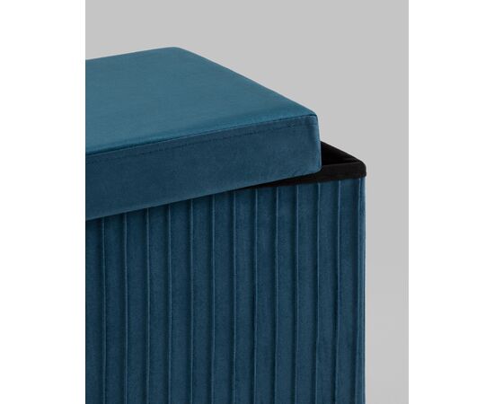 Пуф складной с ящиком Store Square синий, изображение 31 | Интернет магазин мебели и декора LifeDekor