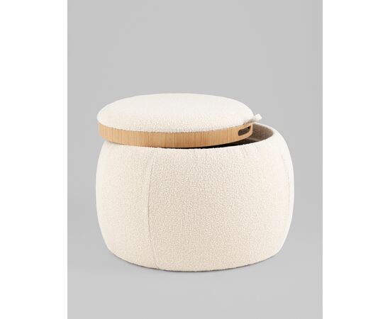 Пуф-столик Люкке с ящиком бежевый, изображение 22 | Интернет магазин мебели и декора LifeDekor