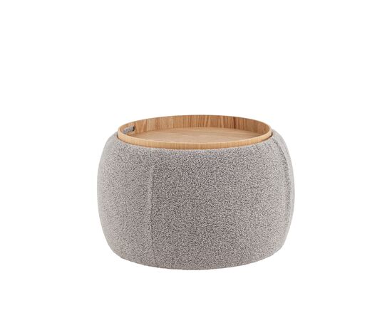 Пуф-столик Люкке с ящиком серый, изображение 19 | Интернет магазин мебели и декора LifeDekor