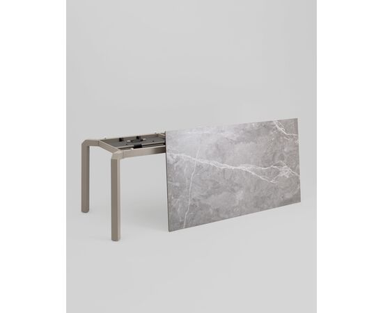 Стол обеденный Varden раскладной 160-220х90 см керамика серый, изображение 32 | Интернет магазин мебели и декора LifeDekor