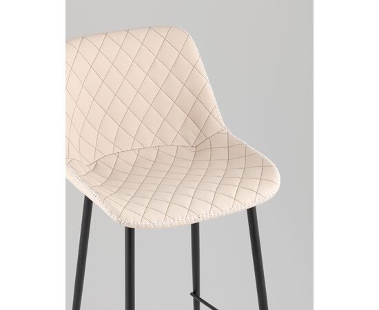 Стул барный Arch экокожа светло-серый, изображение 34 | Интернет магазин мебели и декора LifeDekor