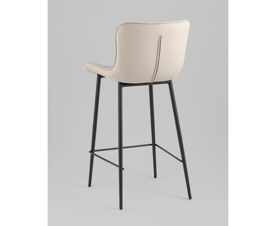 Стул барный Vault экокожа серый, изображение 32 | Интернет магазин мебели и декора LifeDekor