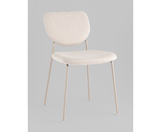 Стул обеденный Gigi шенилл бежевый кремовые ножки, изображение 26 | Интернет магазин мебели и декора LifeDekor