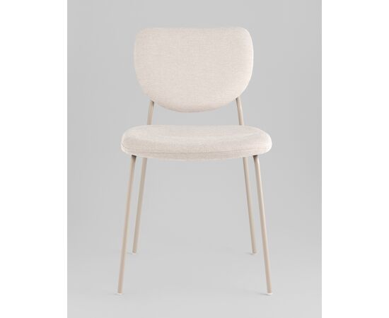 Стул обеденный Gigi шенилл бежевый кремовые ножки, изображение 27 | Интернет магазин мебели и декора LifeDekor