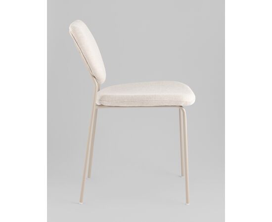 Стул обеденный Gigi шенилл бежевый кремовые ножки, изображение 28 | Интернет магазин мебели и декора LifeDekor