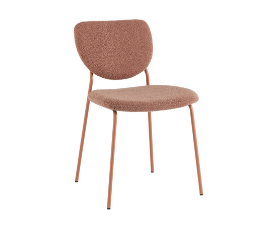 Стул обеденный Gigi коричневый букле розовые ножки, изображение 25 | Интернет магазин мебели и декора LifeDekor