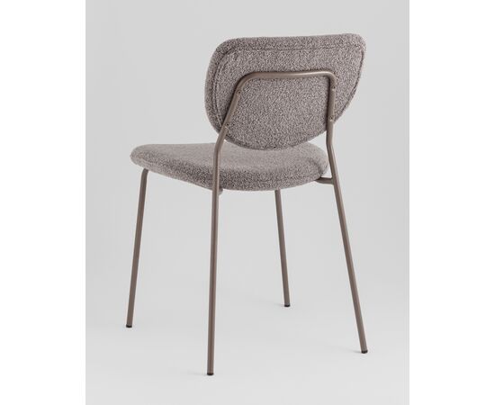 Стул обеденный Gigi тёмно-серый букле серые ножки, изображение 30 | Интернет магазин мебели и декора LifeDekor