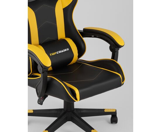 Кресло спортивное TopChairs Shadow черно-желтый, изображение 32 | Интернет магазин мебели и декора LifeDekor