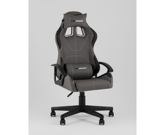 Кресло спортивное TopChairs Wyvern серо-черный, изображение 26 | Интернет магазин мебели и декора LifeDekor