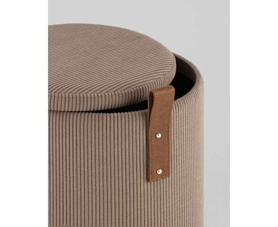 Пуф Руни XS с ящиком вельвет коричневый, изображение 19 | Интернет магазин мебели и декора LifeDekor