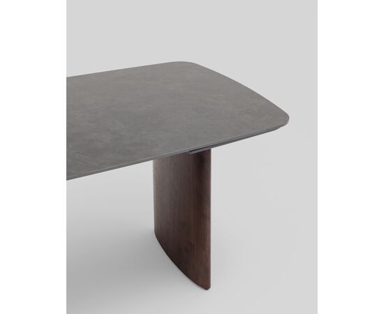 Стол обеденный Астарта раскладной 160-240х90 см керамика темная, изображение 22 | Интернет магазин мебели и декора LifeDekor