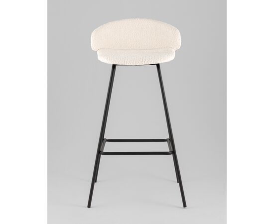 Стул барный Nita букле молочный, изображение 19 | Интернет магазин мебели и декора LifeDekor