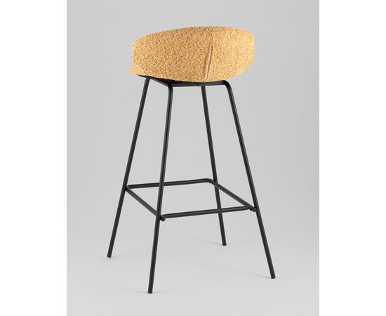 Стул барный Nita букле охра, изображение 22 | Интернет магазин мебели и декора LifeDekor