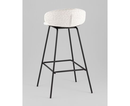 Стул барный Nita букле светло-серый, изображение 22 | Интернет магазин мебели и декора LifeDekor