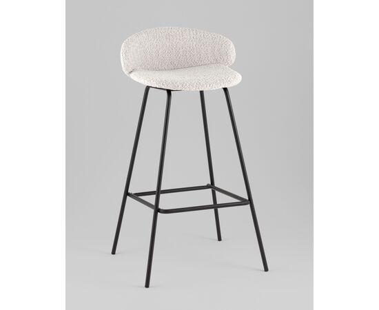 Стул барный Nita букле светло-серый, изображение 18 | Интернет магазин мебели и декора LifeDekor