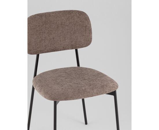 Стул Chao коричневый черные ножки, изображение 32 | Интернет магазин мебели и декора LifeDekor