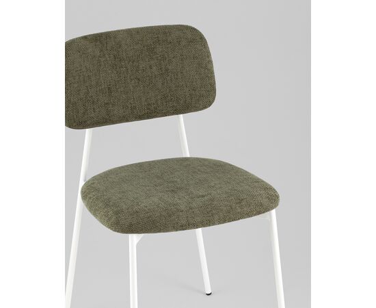 Стул Chao зеленый белые ножки 2 шт., изображение 29 | Интернет магазин мебели и декора LifeDekor