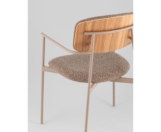 Стул Doe коричневый бежевые ножки, изображение 23 | Интернет магазин мебели и декора LifeDekor