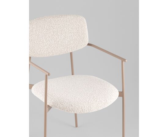 Стул Doe светло-бежевый бежевые ножки, изображение 24 | Интернет магазин мебели и декора LifeDekor