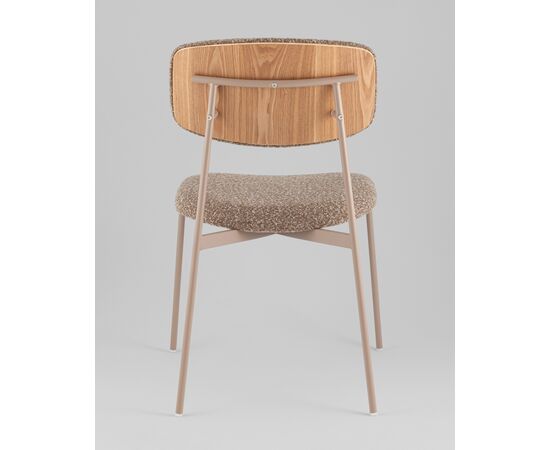 Стул Doe без подлокотников коричневый бежевые ножки, изображение 21 | Интернет магазин мебели и декора LifeDekor