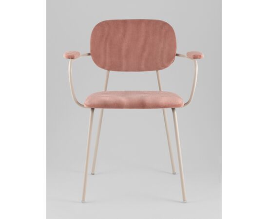 Стул Кэрол пыльно-розовый серые ножки, изображение 19 | Интернет магазин мебели и декора LifeDekor