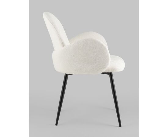 Стул обеденный Wave букле белый, изображение 22 | Интернет магазин мебели и декора LifeDekor